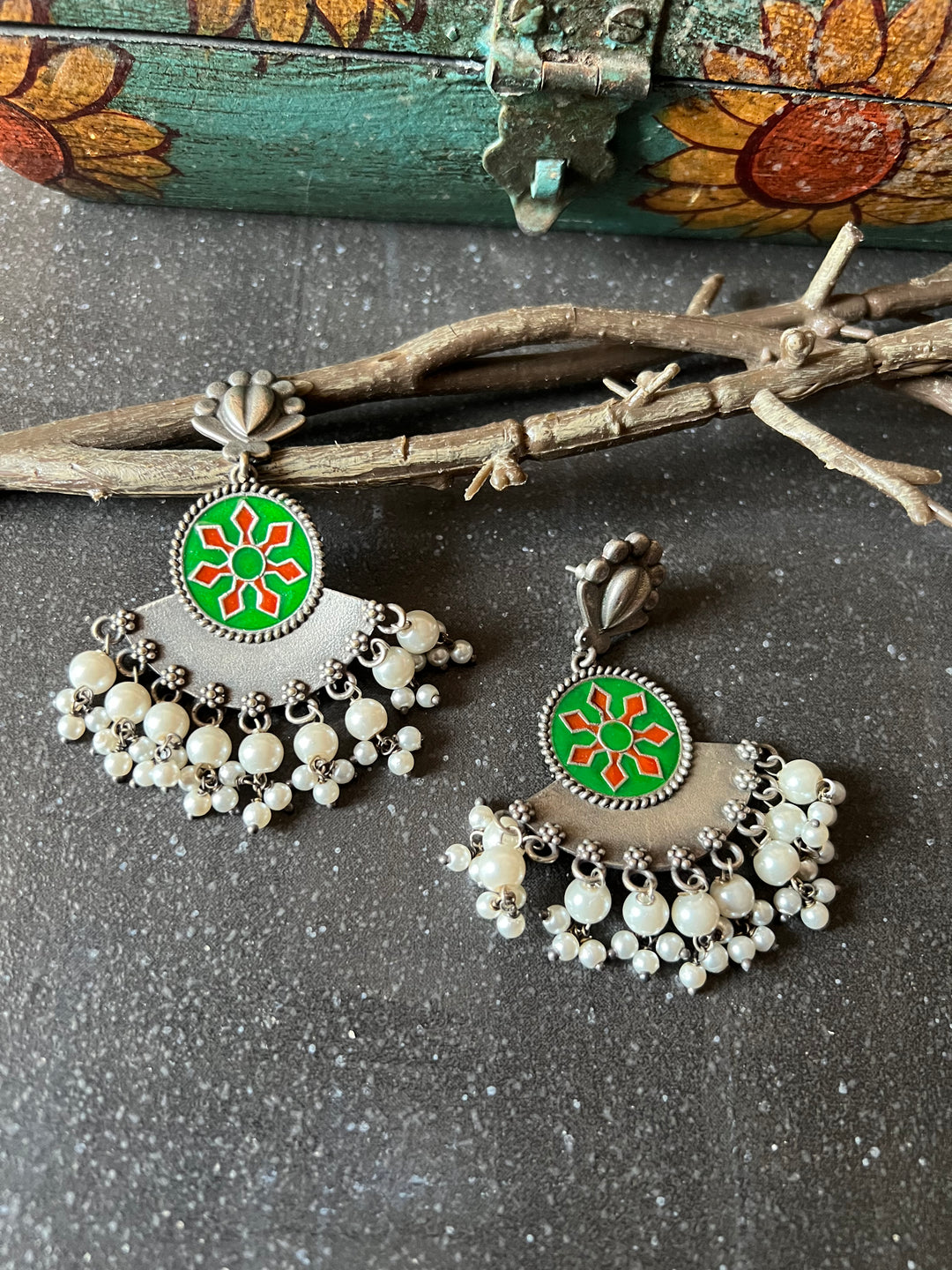 Antique Brass Earrings