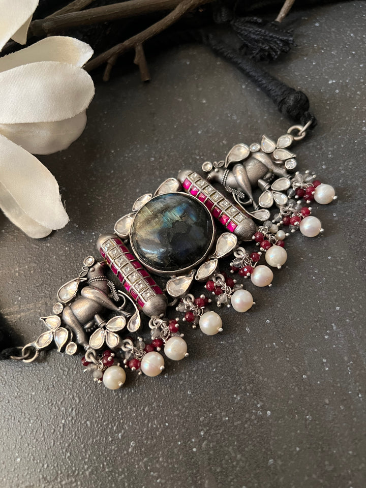 Designer Pure 925 Silver Choker