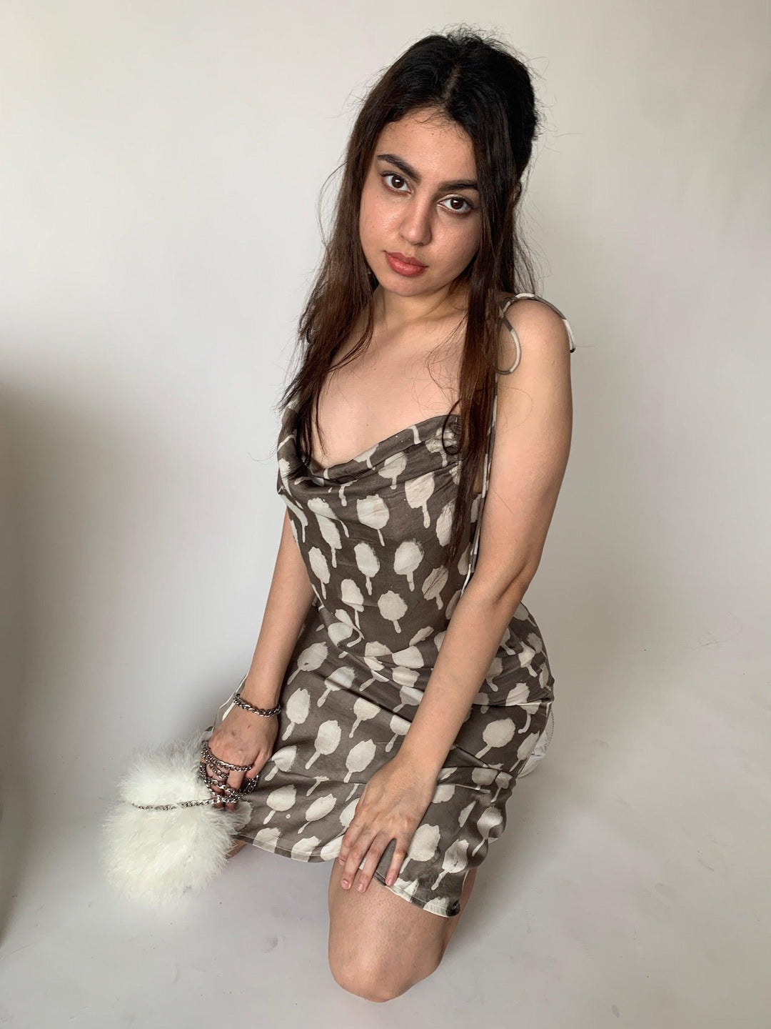 String Tie Long Dress - SHIVKA