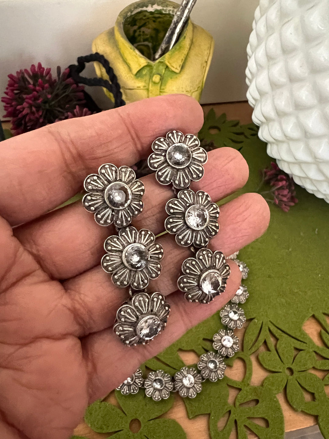 Vintage Necklace with Earrings