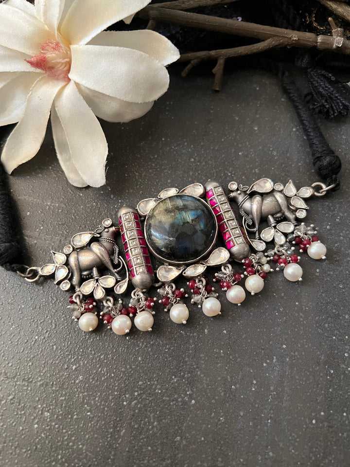 Designer Pure 925 Silver Choker