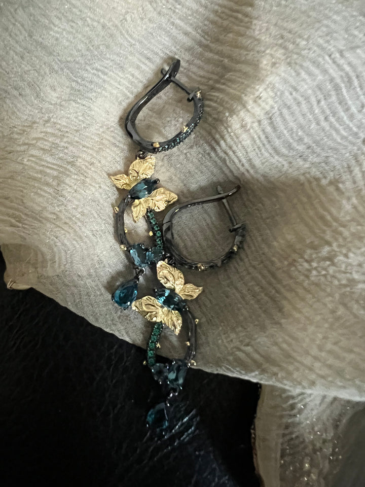 Designer Pure 925 Butterfly Earrings