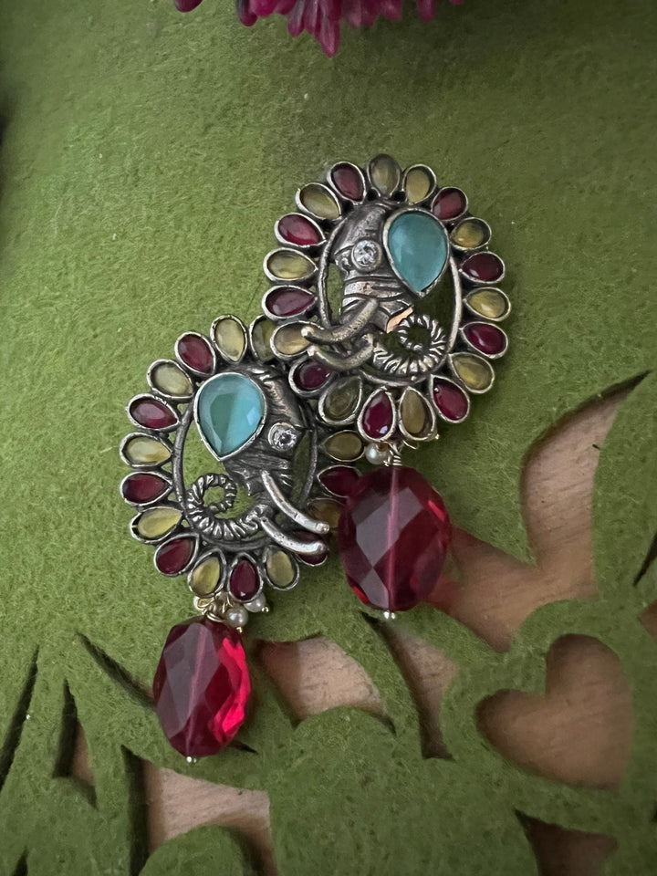 Scintillating Gemstones Earrings