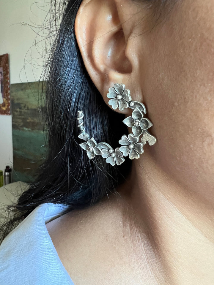 Hoop Style Stud Earrings