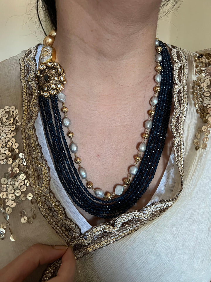 Premium Jade and Pearls Necklace - SHIVKA