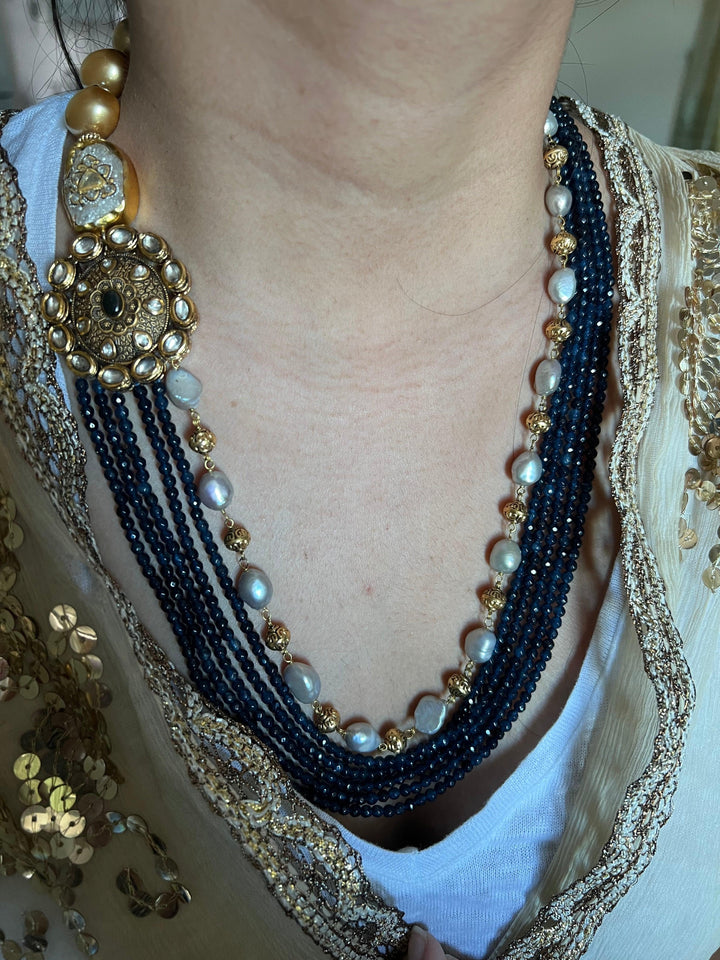 Premium Jade and Pearls Necklace - SHIVKA