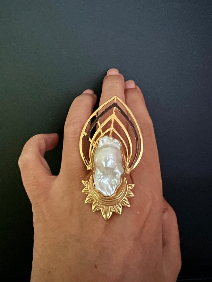 Bold Baroque Egyptian Ring
