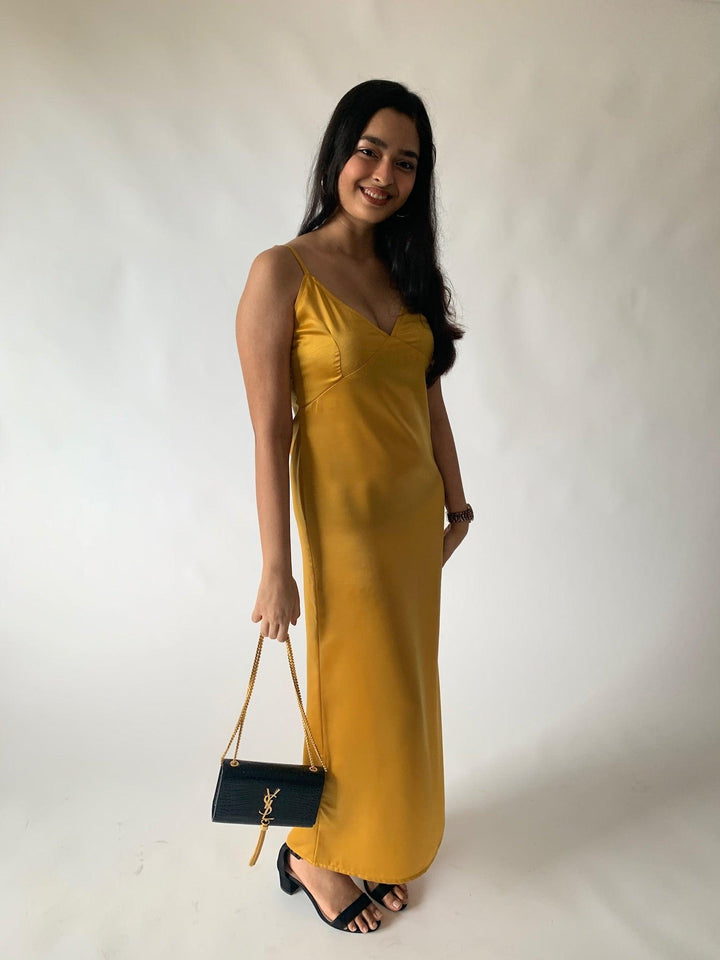 Milano Satin Maxi Dress - SHIVKA