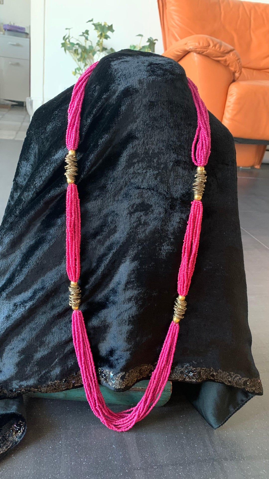 Maharani Pink Beaded Necklaces - SHIVKA