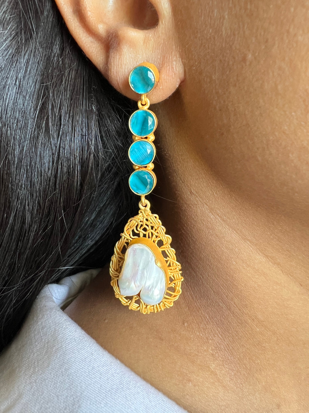 Designer Baroque Long Danglers