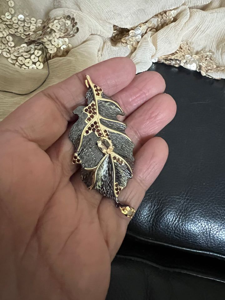 Sterling Silver Pendant Chain Necklace with Earrings