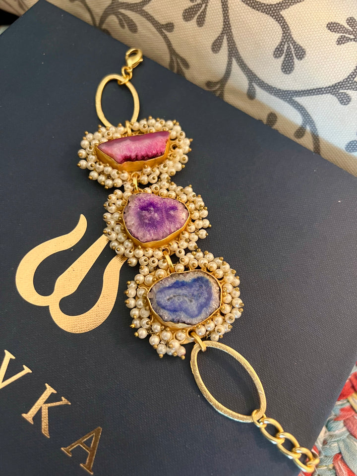 Pearls Cluster Bracelet