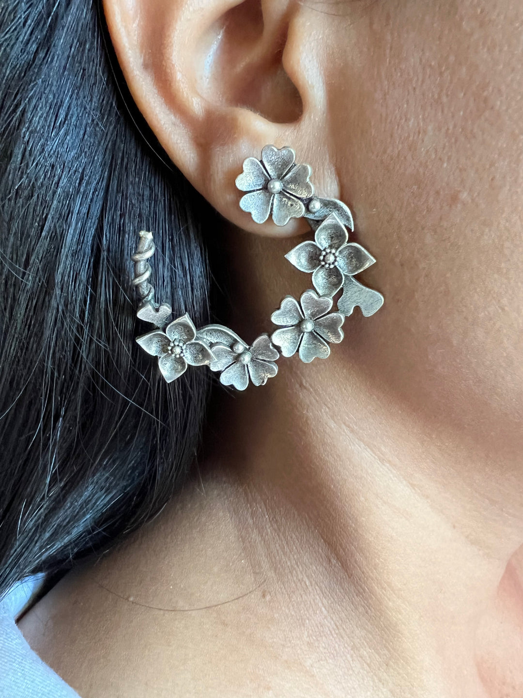 Hoop Style Stud Earrings