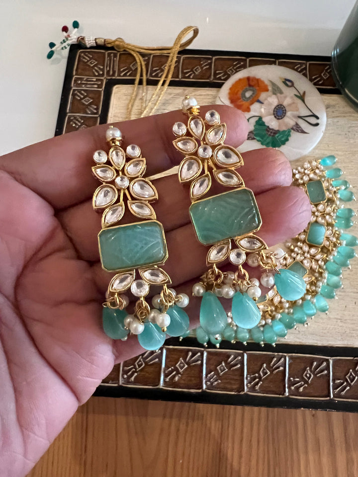 Royal Bridal Choker Necklace with Earrings and Maangtikka