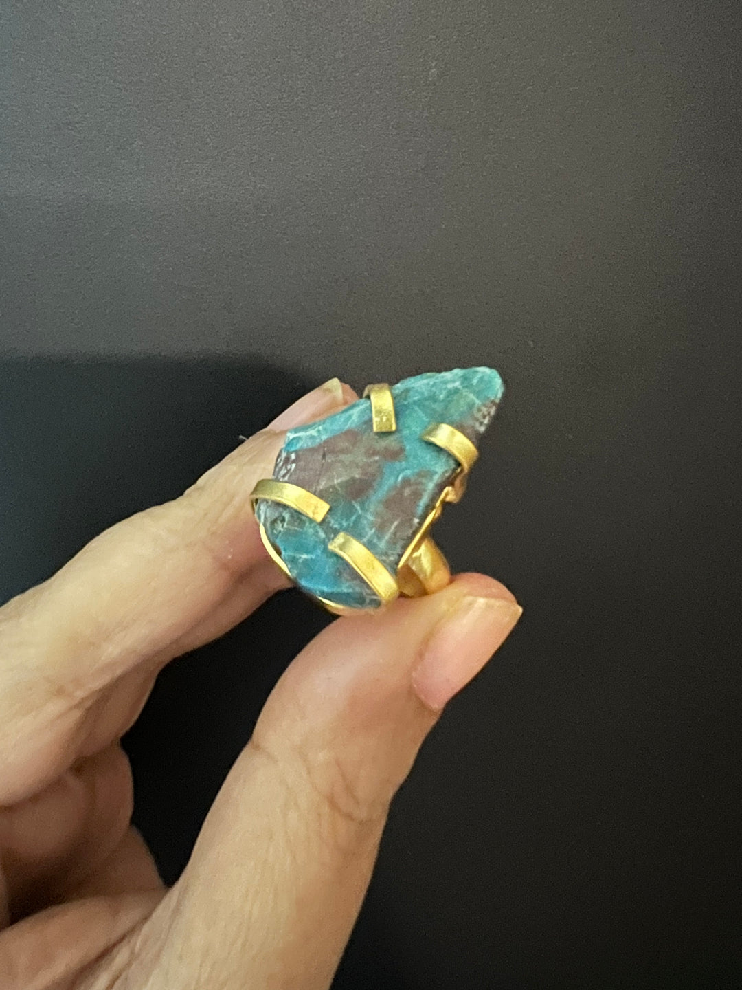 Statement Natural Gemstone Ring