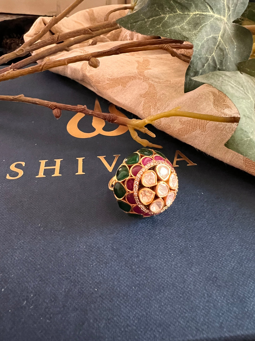 Designer Bridal Kundan Ring