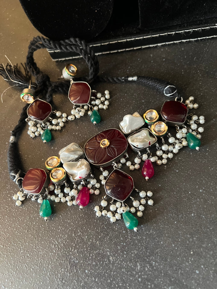 Fusion Necklace with Earrings