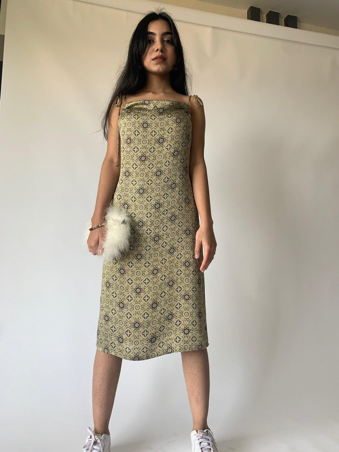 Winter Hazel Cowl Neck Dress - SHIVKA