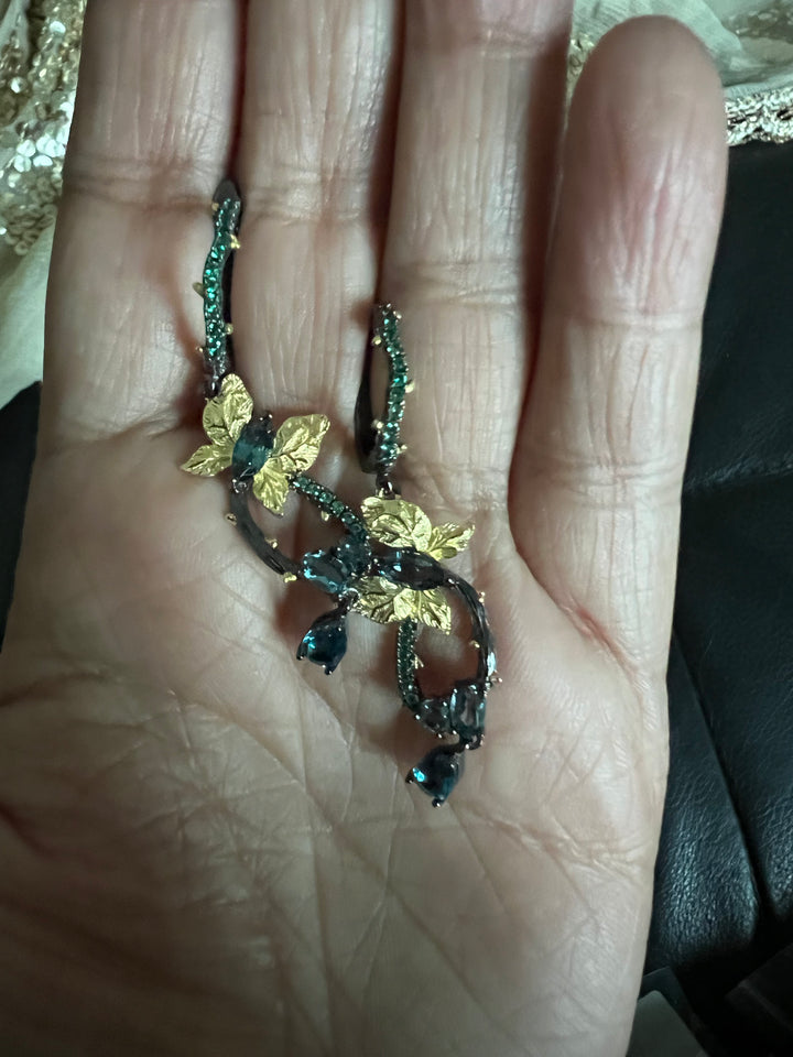 Designer Pure 925 Butterfly Earrings