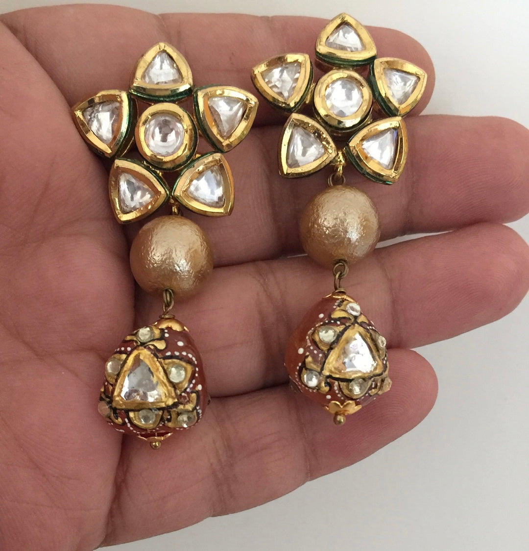 Silver Enamelled Fusion Pendant Necklace with Earrings