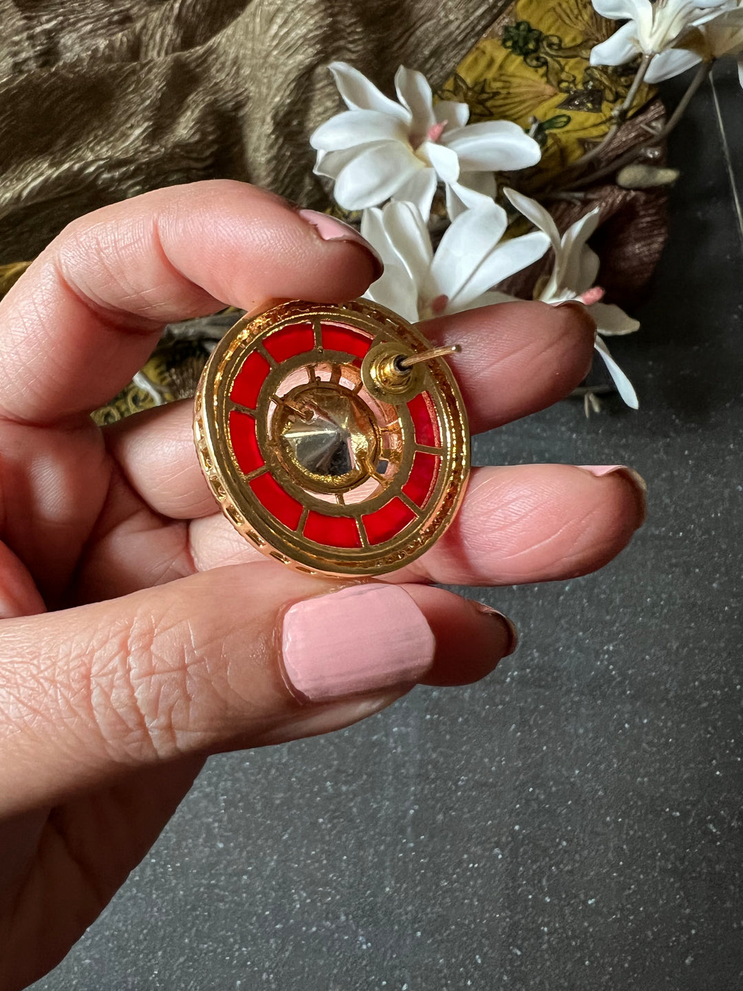 Victorian Kundan Choker Necklace with Earrings