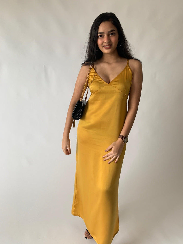 Milano Satin Maxi Dress - SHIVKA