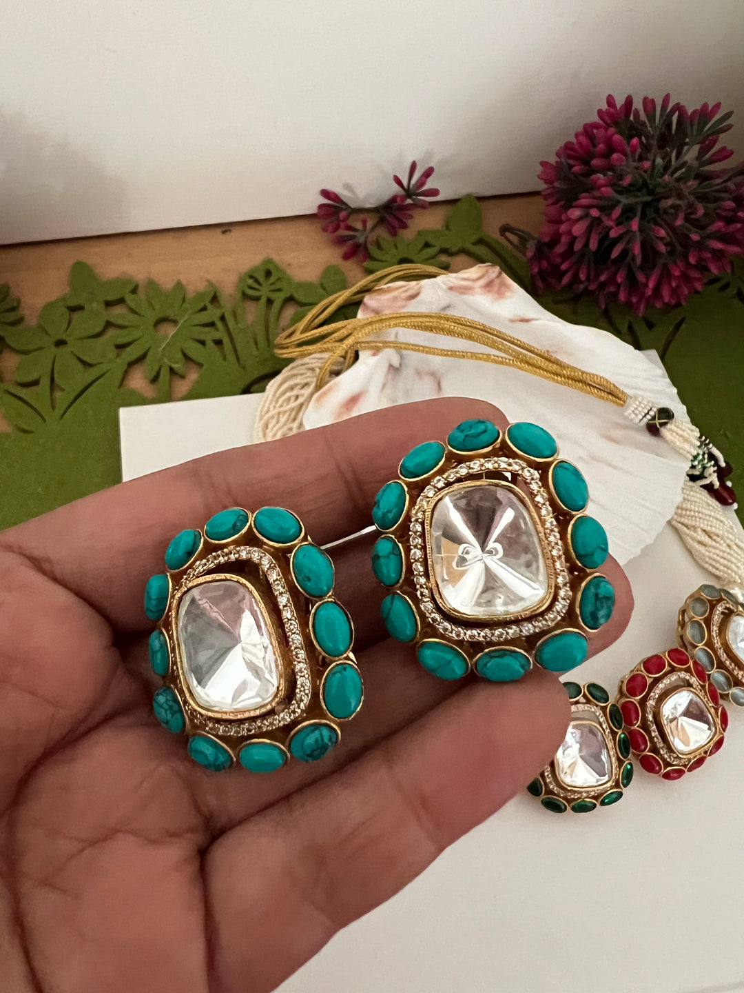 SHIVKA Designer Choker with Earrings