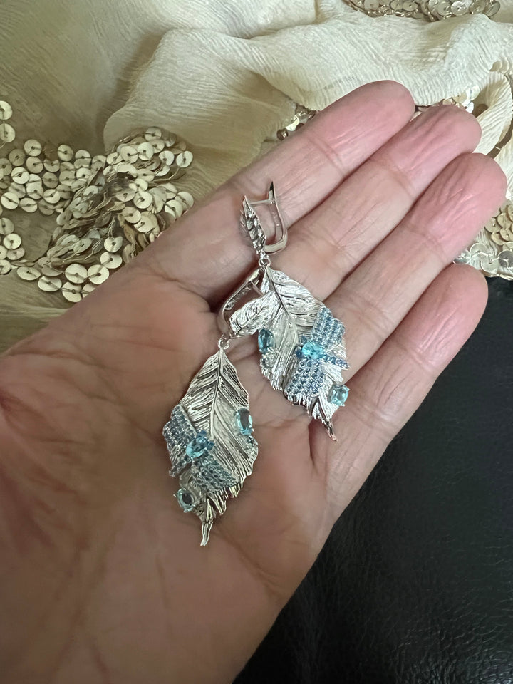 Designer Pure 925 Silver Dragon Fly Earrings