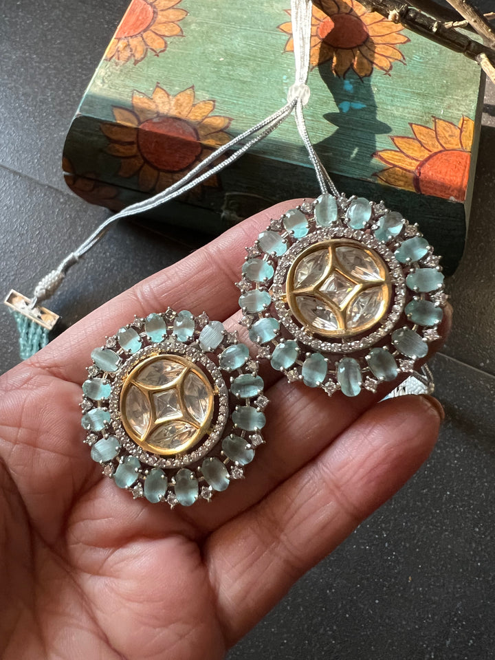 Victorian Kundan Choker Necklace with Earrings