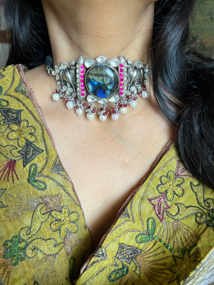 Designer Pure 925 Silver Choker