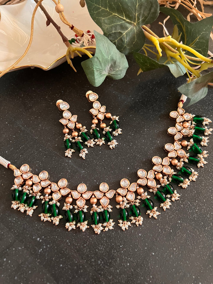 Classic Kundan Choker with Earrings