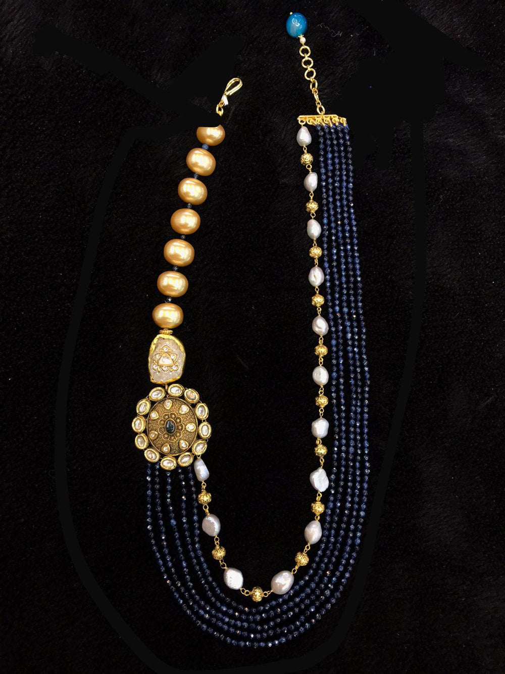 Premium Jade and Pearls Necklace - SHIVKA