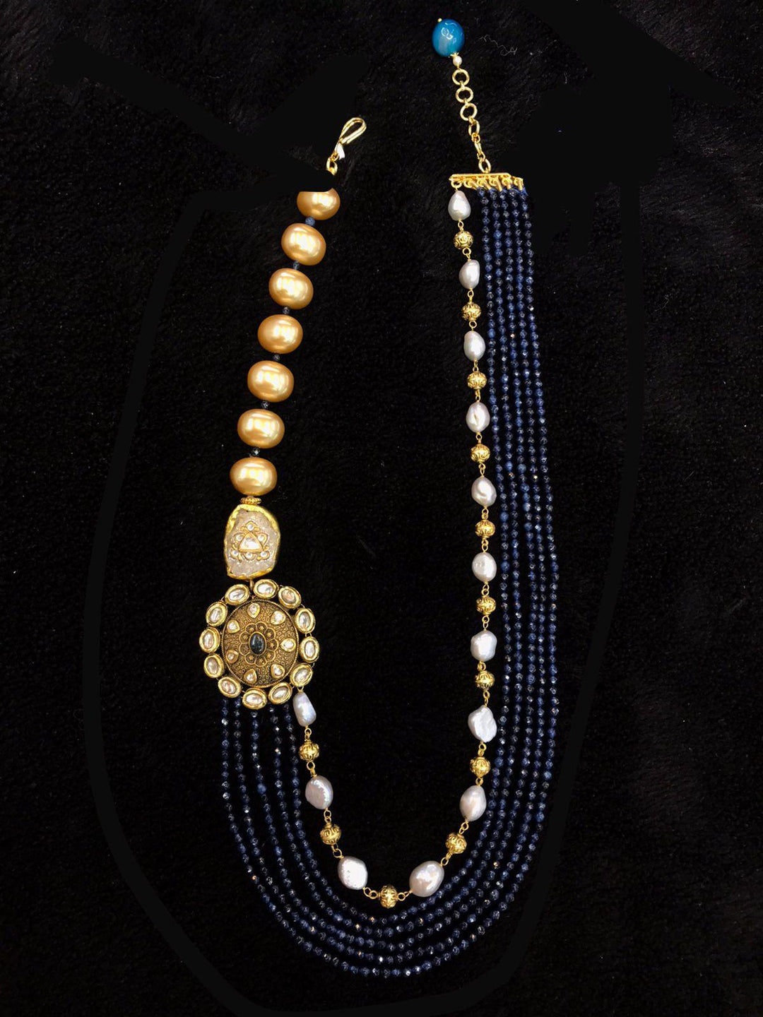 Premium Jade and Pearls Necklace - SHIVKA