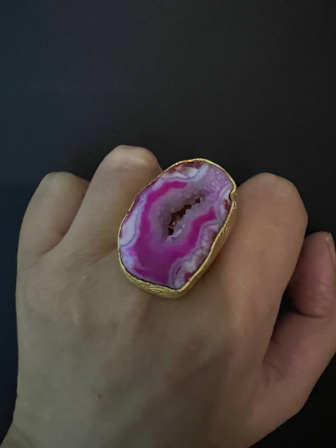Druzy Gemstone Ring