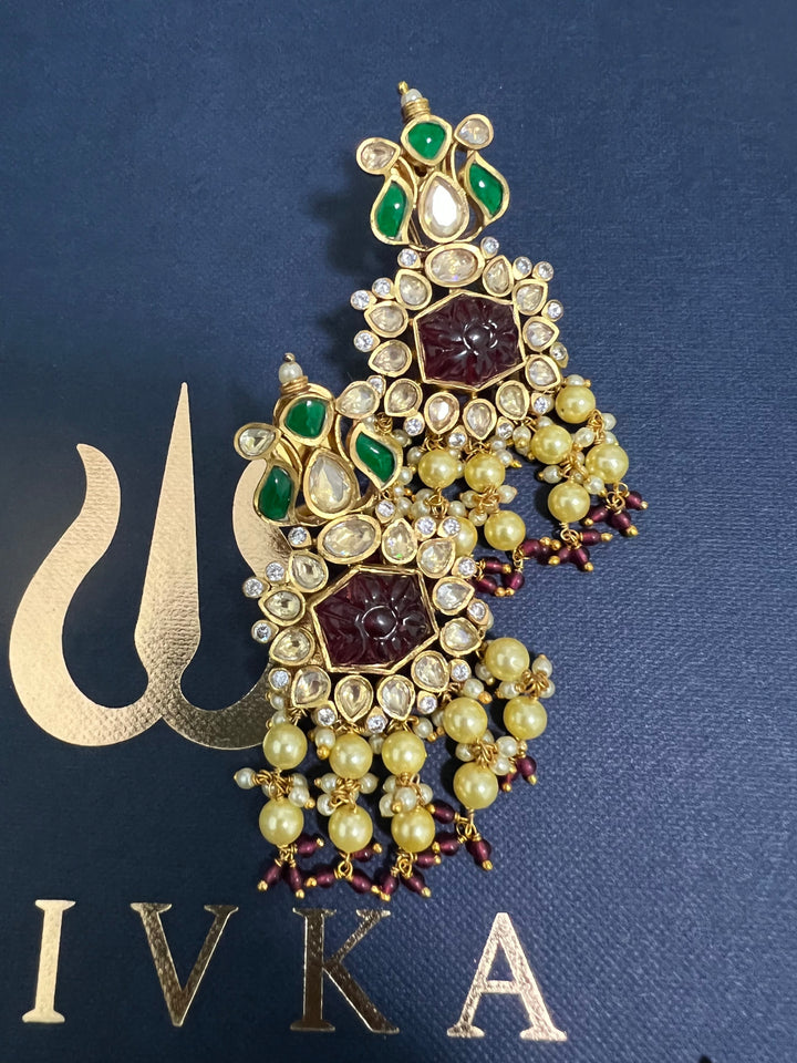 Royal Pachi Kundan Choker with Earrings