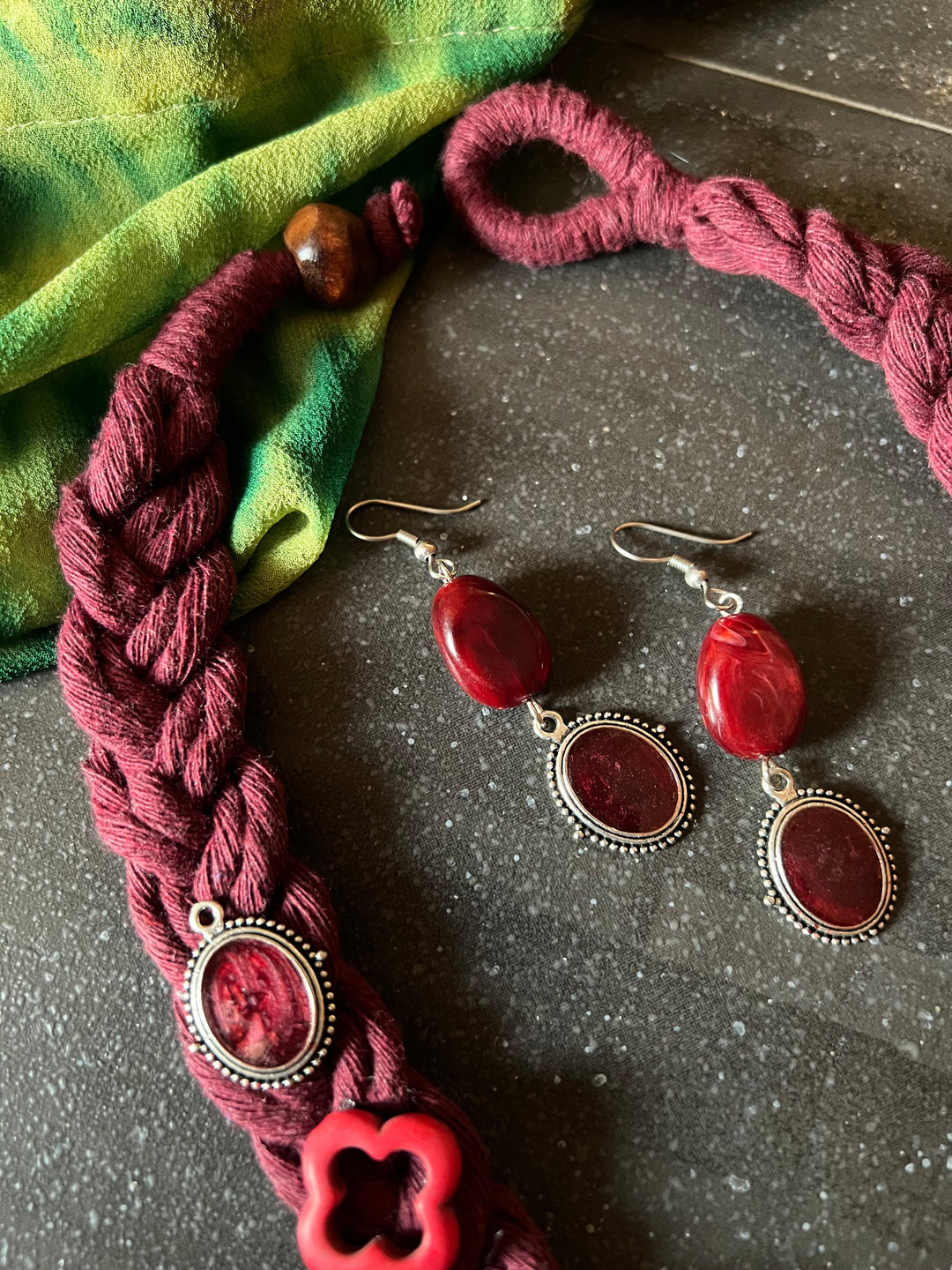 Fusion Necklace with Earrings