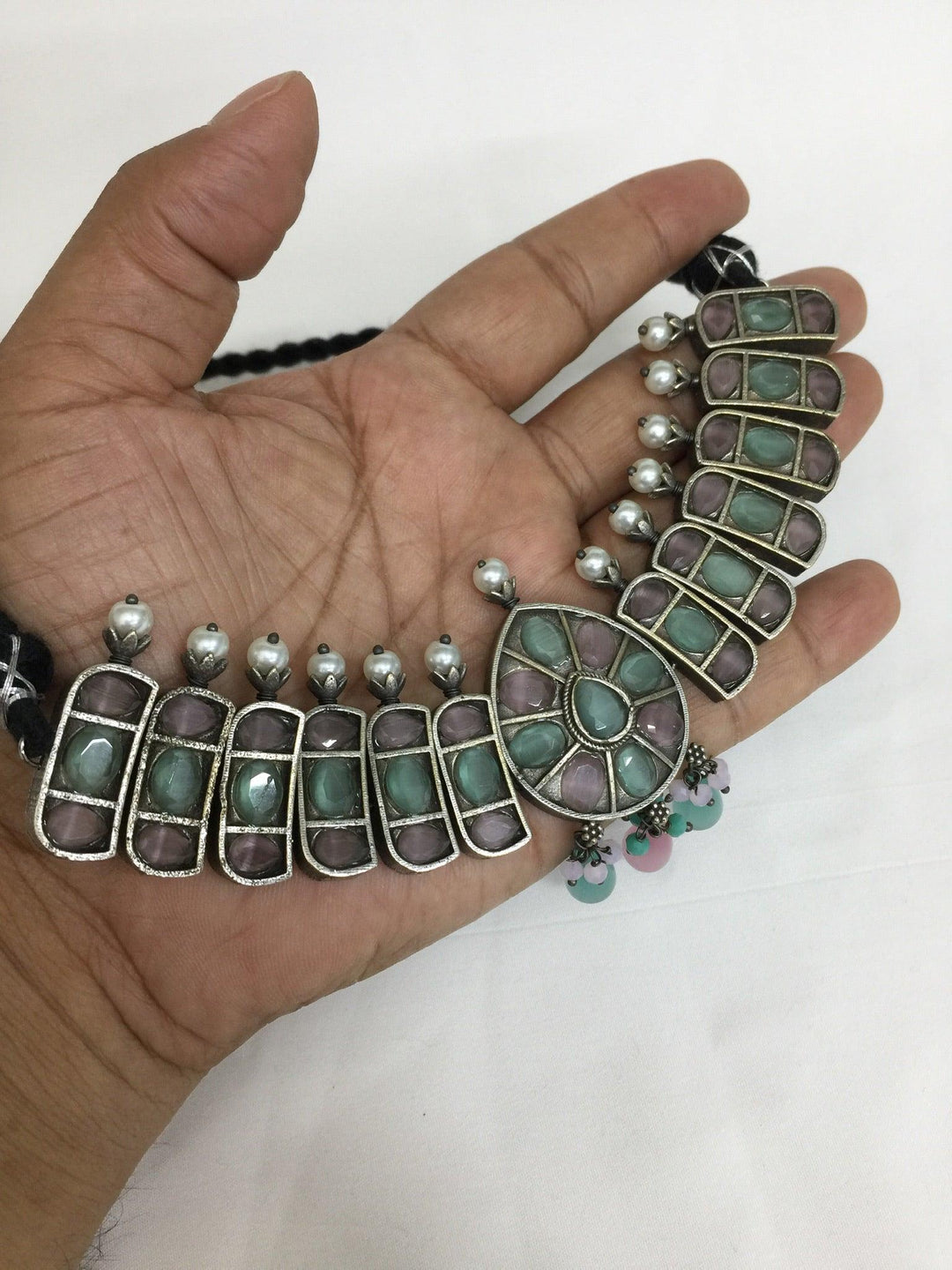 Statement Necklace with Earrings - SHIVKA