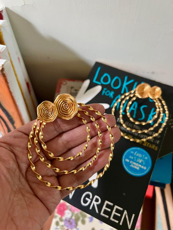 Statement Hoop Studs - SHIVKA