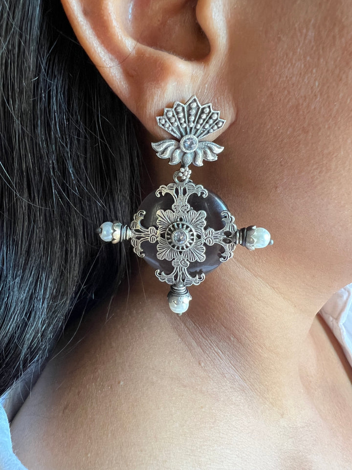 Antique Brass Earrings