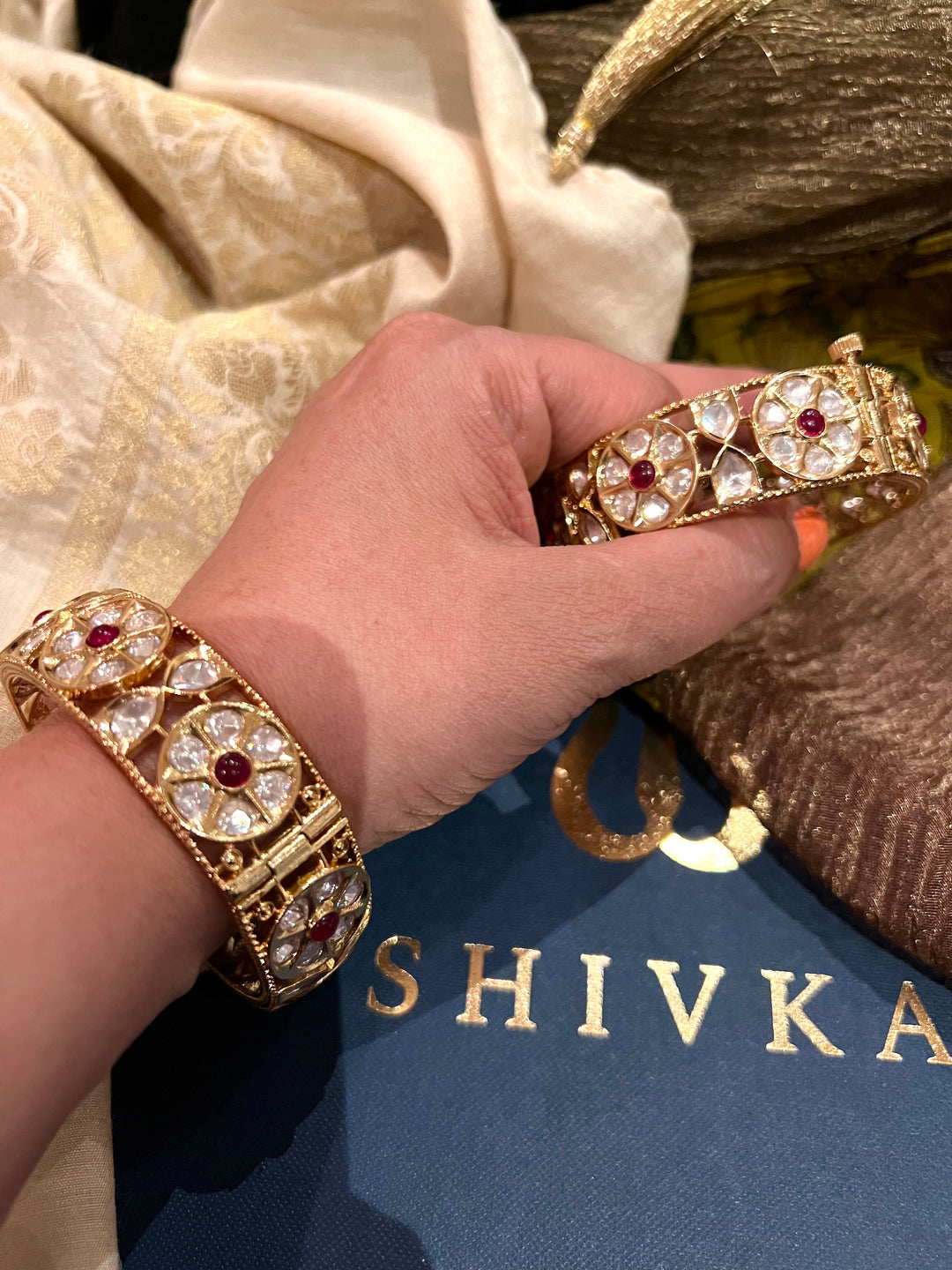 Bridal Kundan Kadas- Set of Two