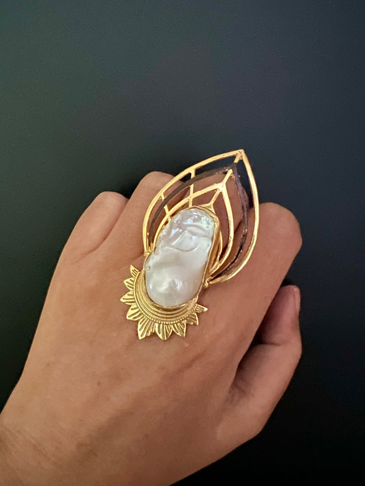 Bold Baroque Egyptian Ring