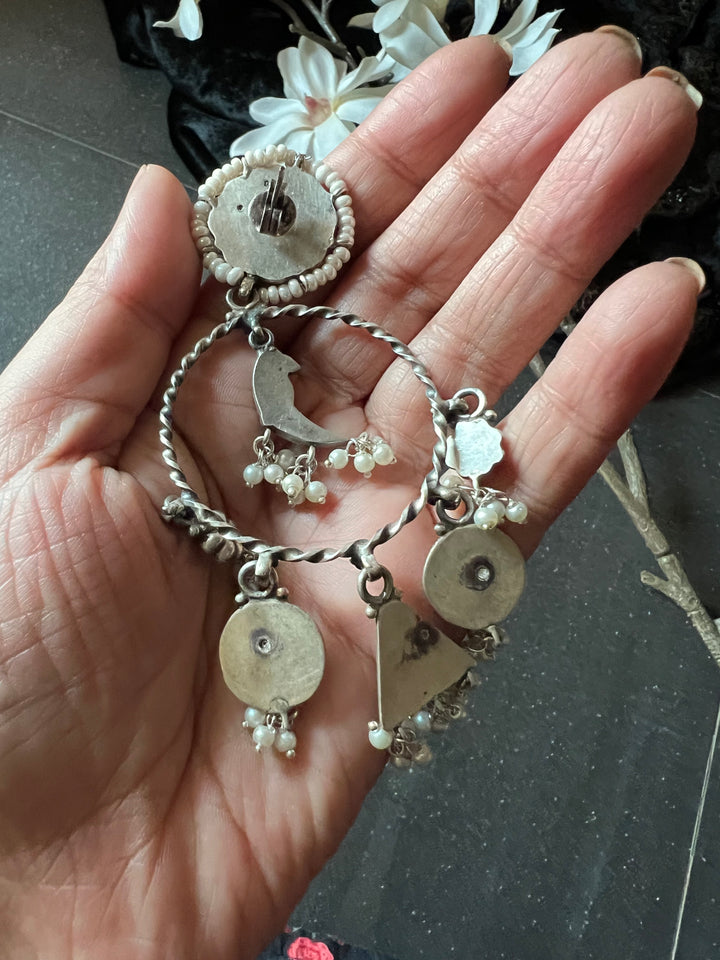 Designer Pure 925 Silver Earrings