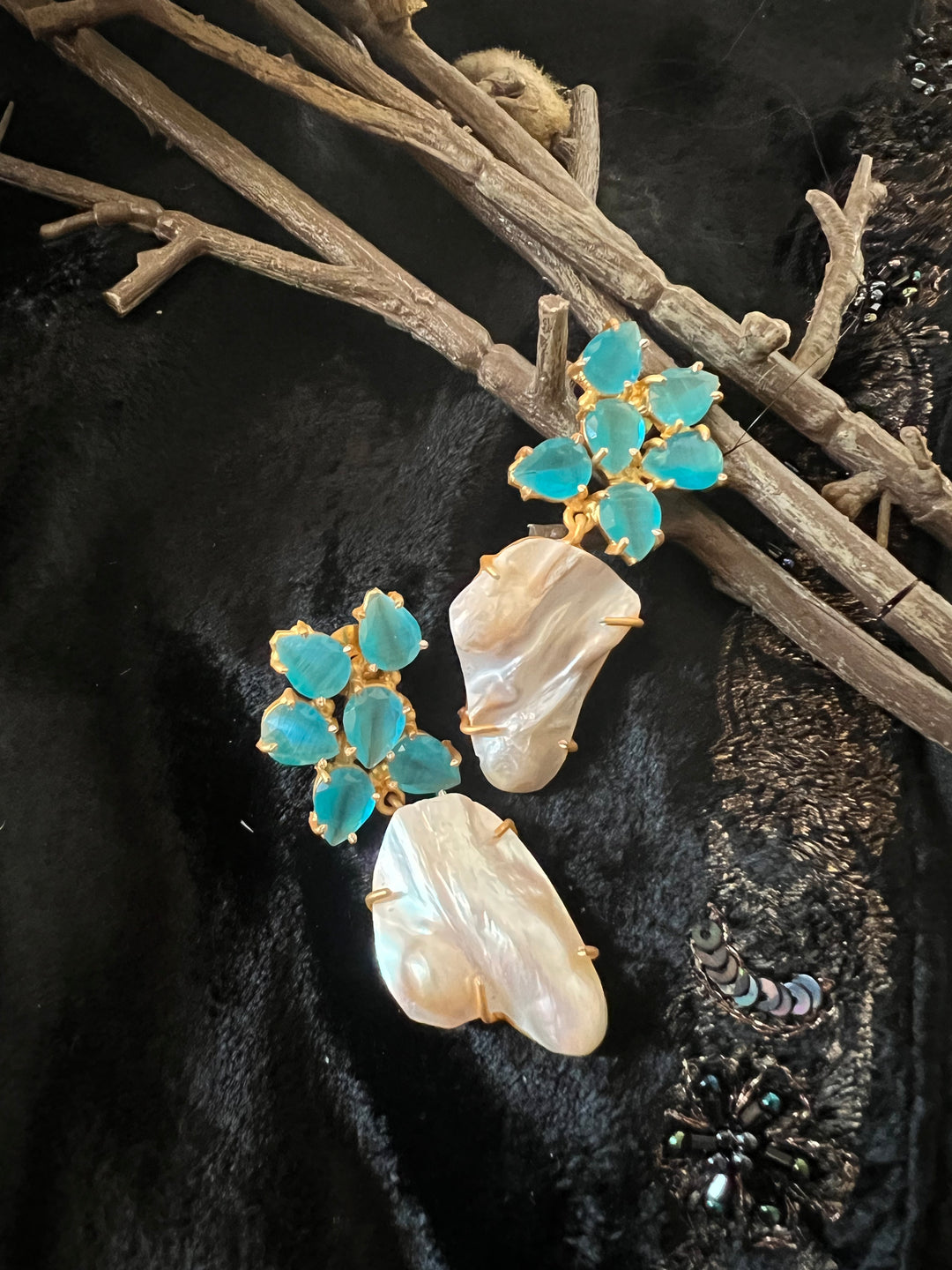 Scintillating Gemstones Earrings