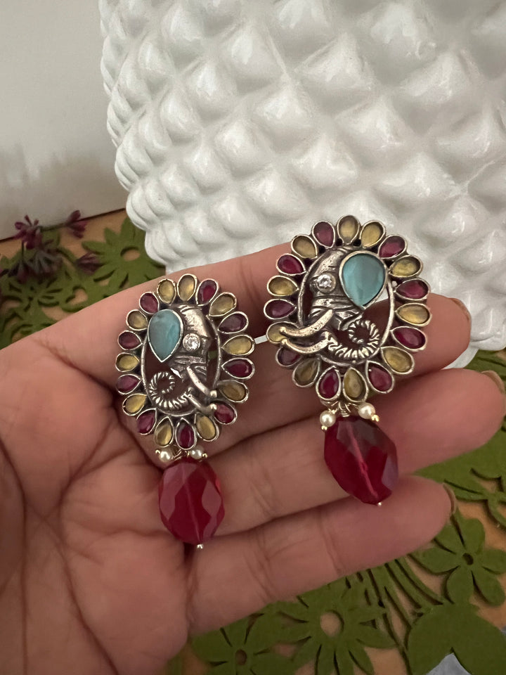 Scintillating Gemstones Earrings