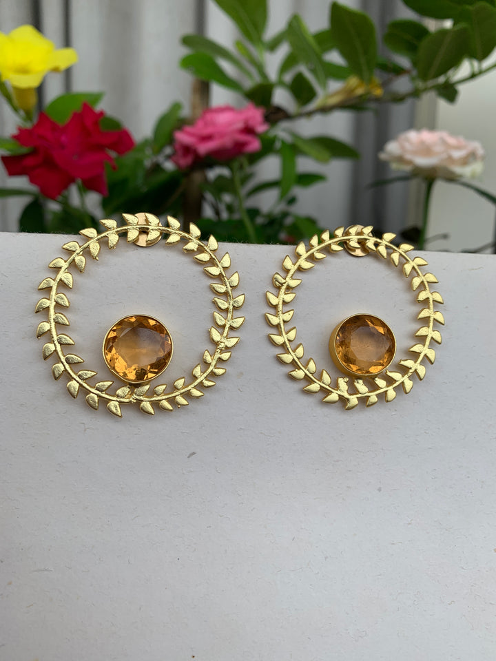 Citrine studs