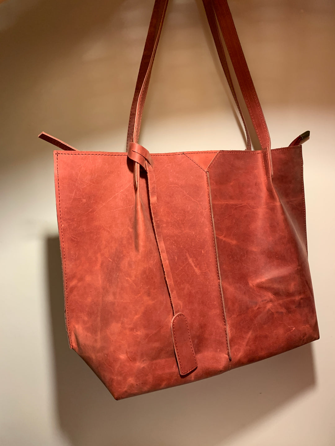 Earthy Pink Crunch Tote