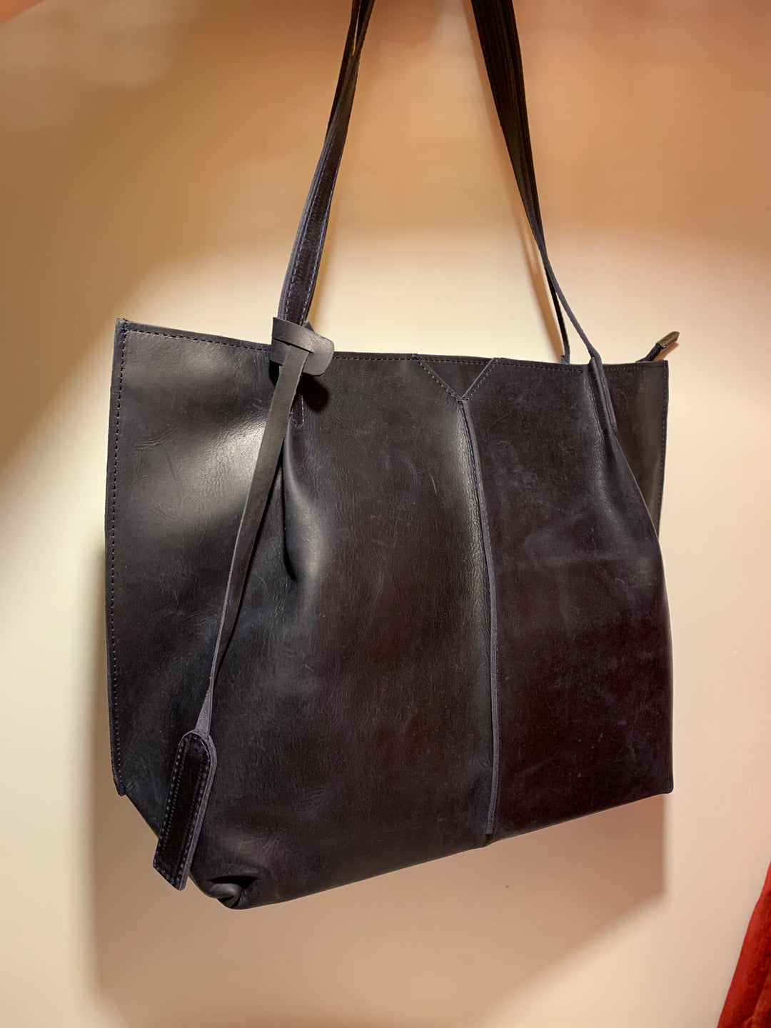 Classic Black Crunch Tote