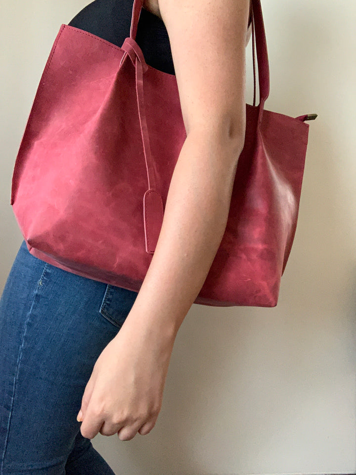 Earthy Pink Crunch Tote