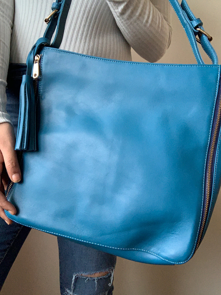 Bold Blue Shoulder Bag