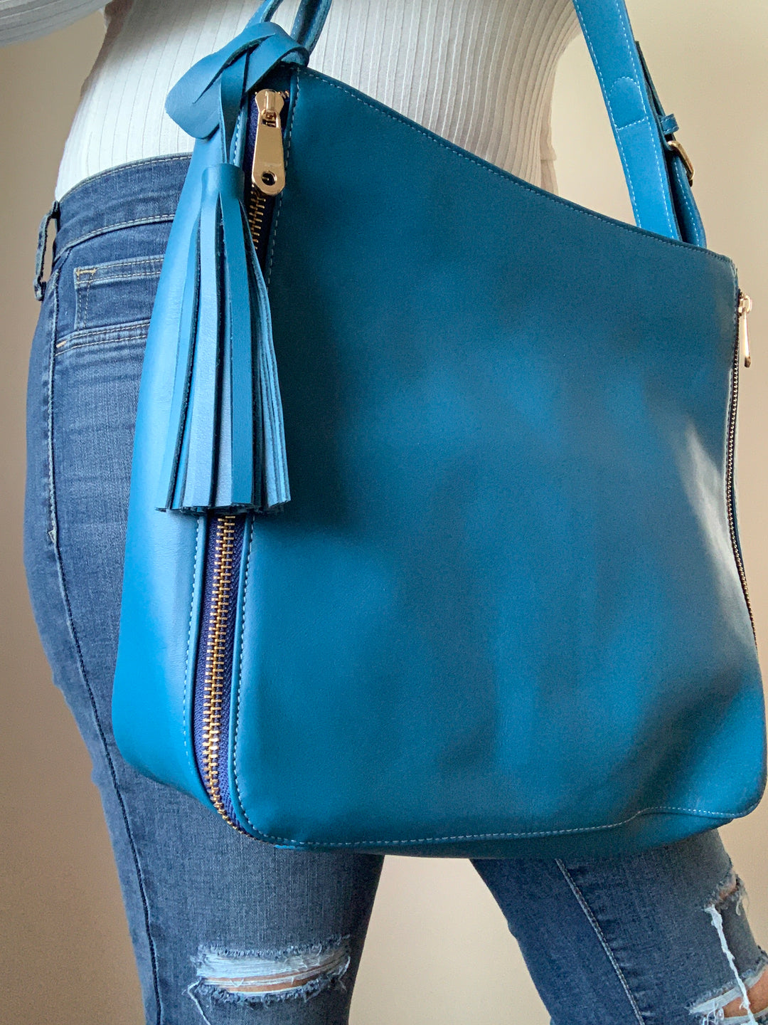 Bold Blue Shoulder Bag
